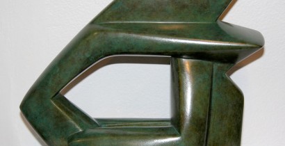 Bird Head, cast bronze, 6.5" x 6.25" x 2"