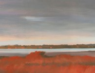 Dawn IV, oil on wood, 12" x 24"