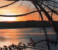 Maine XVII (Sheepscot River), oil on linen, 14" x 16"