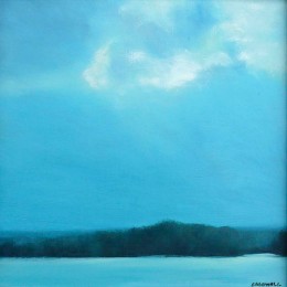 Not Spring Yet, oil on board, 12" x 12"