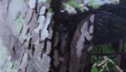 Wolf Tree, oil on canvas, 30" x 10" Wolf Tree, oil on canvas, 30" x 10"