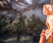 Come night! Come Romeo! Come thou day in night!", oil on canvas, 24" x 36" Come night! Come Romeo! Come thou day in night!", oil on canvas, 24" x 36"