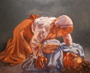 "...I will kiss thy lips; Haply, some poison yet doth hang on them.", oil on canvas, 24" x 30" "...I will kiss thy lips; Haply, some poison yet doth hang on them.", oil on canvas, 24" x 30"
