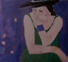 Deep Purple, acrylic on canvas, 18" x 20"