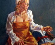 "O happy dagger!" , oil on canvas, 30" x 30" "O happy dagger!" , oil on canvas, 30" x 30"