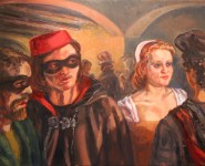 "O! She Doth Teach the Torches to Burn Bright," oil on canvas, 24" x 30" "O! She Doth Teach the Torches to Burn Bright," oil on canvas, 24" x 30"