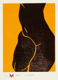 Twist, linocut, 10" x 7 1/2"