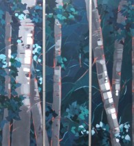 Understory, oil on canvas, 48"x 42" (triptych)
