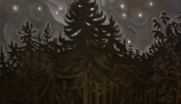 Sally's Sky III, oil on canvas, 20" x 20"