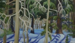 Winter Woods, oil on canvas, 20" x 20"