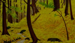Yellow Valley, oil on canvas, 20" x 22"