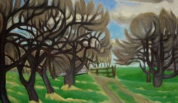 First Grass, oil on canvas, 11" x 14"