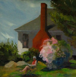 "Perfect June Day," oil on panel, 8" x 10"