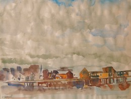 Rockland, watercolor on paper, 9 1/4" x 12 1/4"