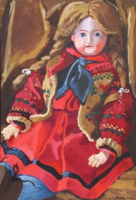 Susan Beebe, Portrait of Nell, oil on canvas, 30" x 20"