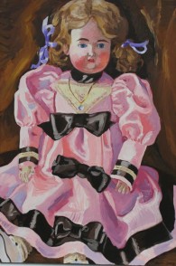 Susan Beebe, Portrait of Sophie, oil on canvas, 30" x 20"