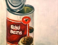 Bean Can, oil on canvas, 10" x 8"